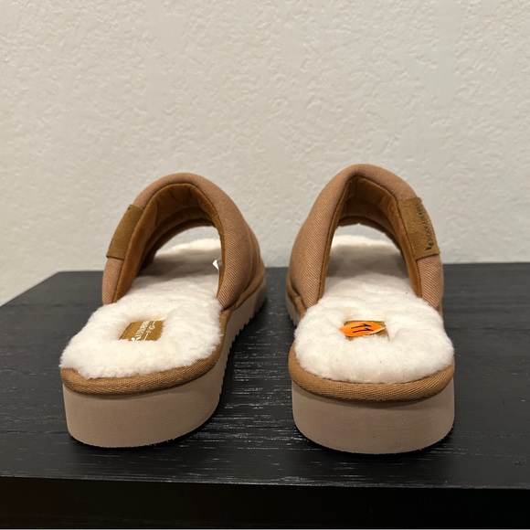 New Size 11 KOOLABURRA by UGG Rommie Men's Slippers Slides Taz Tan Chestnut - Picture 5 of 8